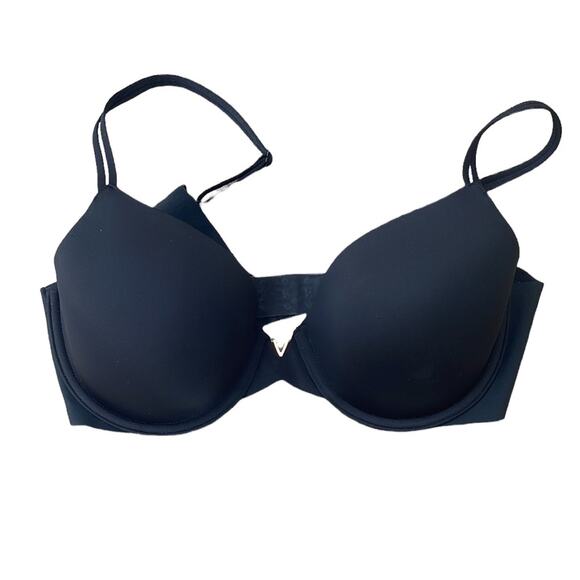 Victoria's Secret black bra lined perfect coverage size 32D - Picture 1 of 7